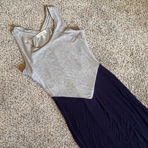 Color Blocked Maxi Dress